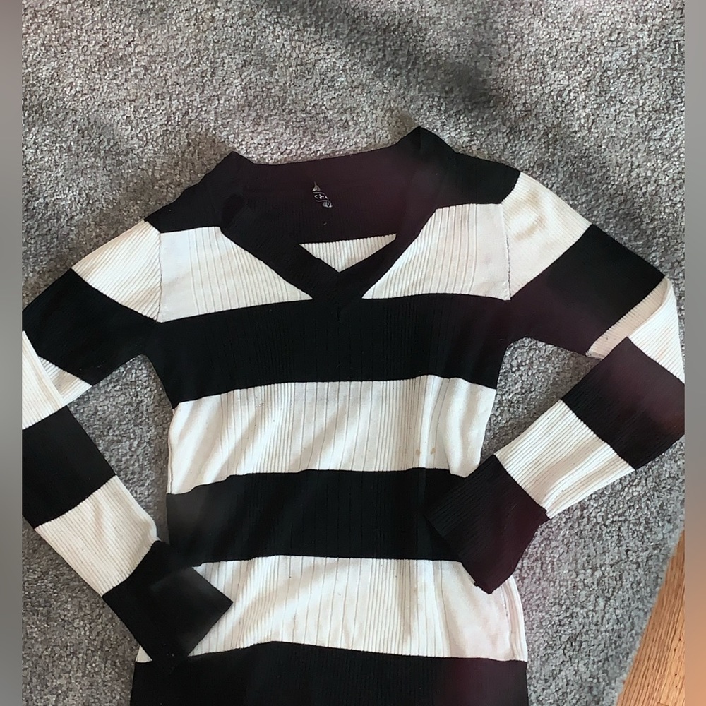 Y2k Croquette ANIVA Striped ribbed pullover sweater SIZE S